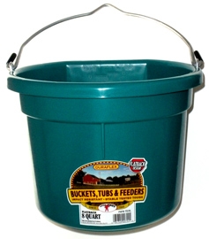 2 Gallon Flat Back Bucket - IN-STOCK COLOR SENT