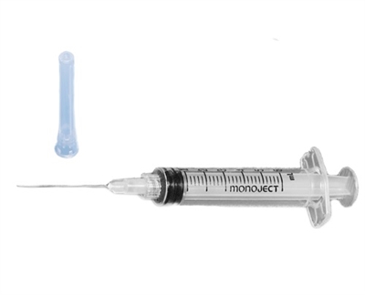 Monoject 6CC Syringe w/ 18x1" Needle - 10 Pack or Box of  50
