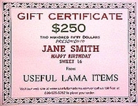 Gift Certificate