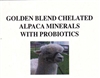 GoldenBlend Chelated Alpaca Minerals with Probiotics