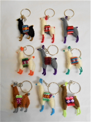 Peruvian Made Llama Key Chain