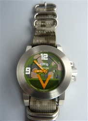 The M1A2 Tank Watch is a great gift idea for military veterans, gun enthusiasts, police and more! The M1 Abrams armored battle vehicle is used by the US Army, Marine Corps, Navy and other armed forces.  Camouflage dial , NATO strap & Stainless steel case