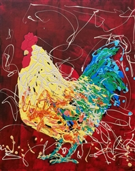 Chuck the Rooster by Jeff Boutin