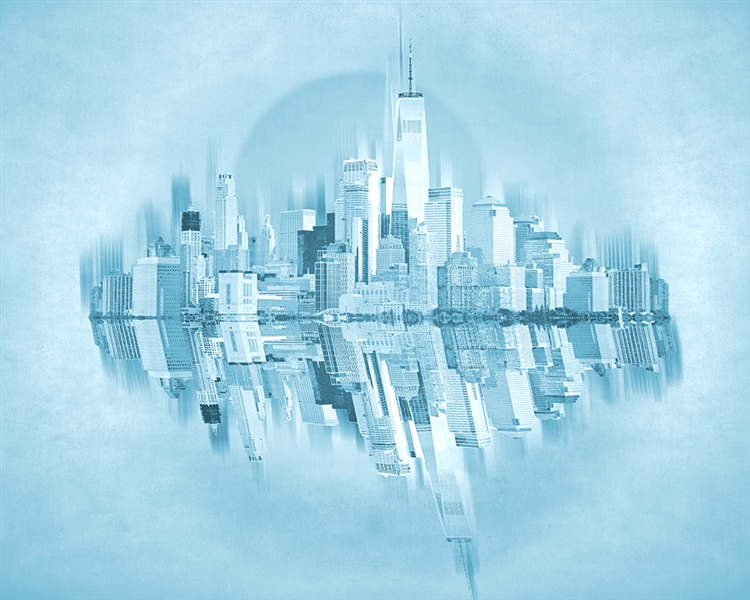 Blue City - New York by Hal Halli