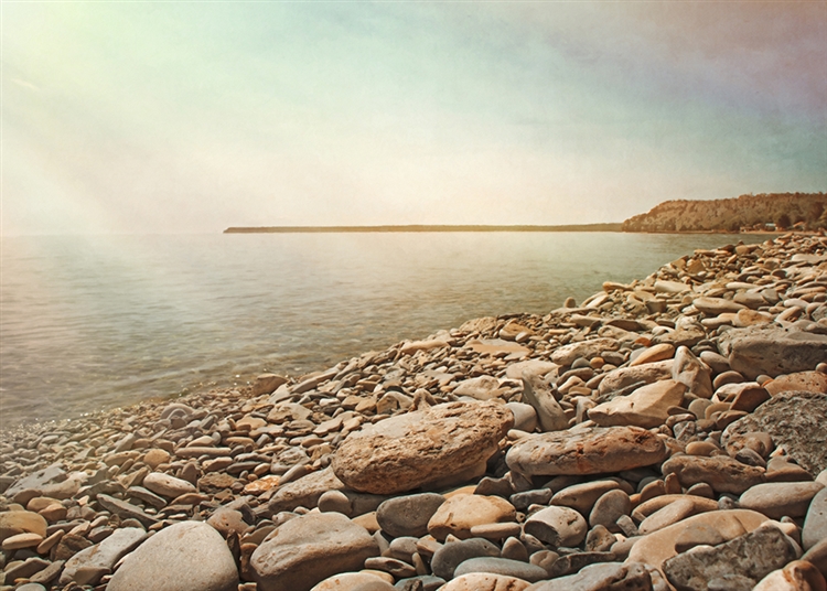 Rocks at the Bay by Hal Halli