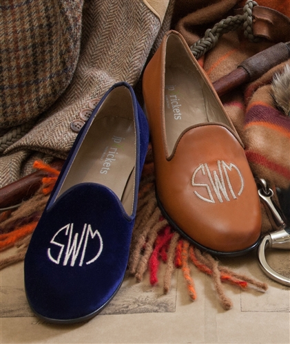 Women's Custom Monogram Suede Loafer