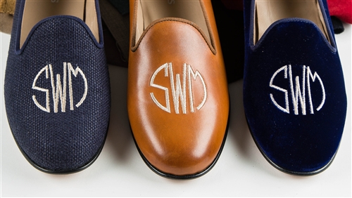 Women's Custom Monogram Velvet Loafer