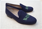 Men's Custom Monogram Linen Loafer