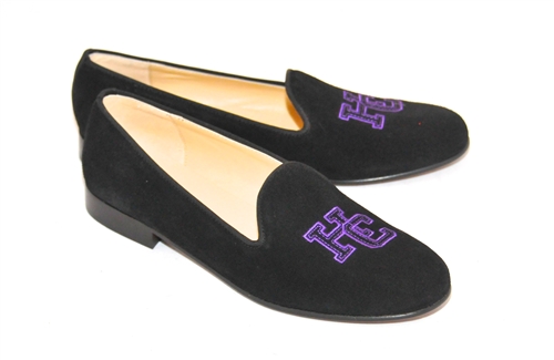 Men's HOLY CROSS COLLEGE Black Suede Shoe