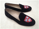 Men's HARVARD Black Suede Shoe "Veritas Shield"