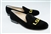 Men's Louisiana State University (LSU) Black Suede Shoe