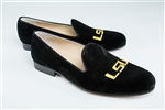Men's Louisiana State University (LSU) Black Suede Shoe