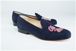 Men's UNIVERSITY OF MISSISSIPPI Blue Linen Shoe "Ole Miss"