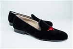 Men's SMU Black Velvet Shoe