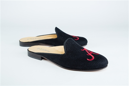 Women's ALABAMA Black Linen Mule