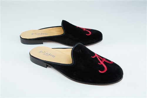 Women's ALABAMA Black Velvet Mule