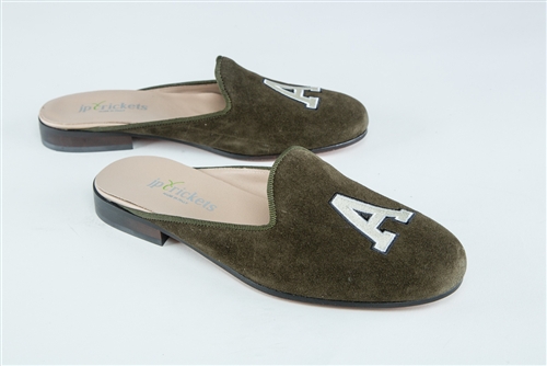 Women's ARMY Olive Suede Mule
