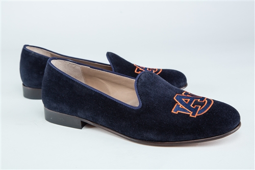 Women's Auburn Blue Suede Loafer