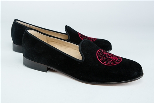 Women's COLLEGE OF CHARLESTON Black Suede Loafer