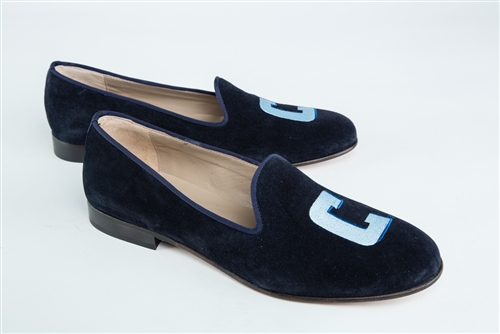 Women's COLUMBIA University "C" Blue Suede Loafer