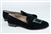 Women's Dartmouth Black Suede Green "D" Loafer