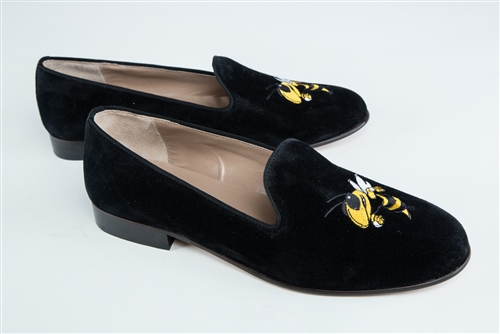 Women's Georgia Tech Black Suede "Buzz Mascot" Loafer