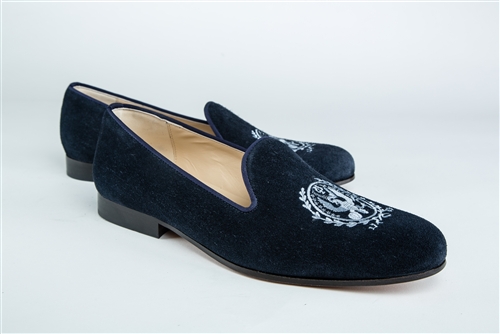 Women's Georgetown Blue Suede "Crest" Loafer