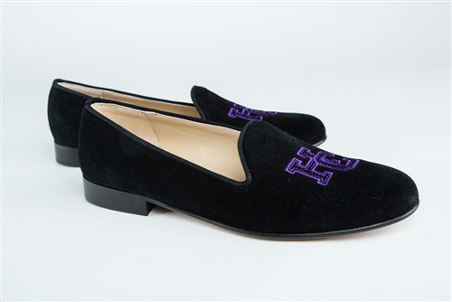 Women's HOLY CROSS College Black Suede Loafer