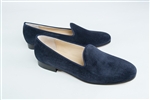 Women's JPB Plain Blue Suede Loafer