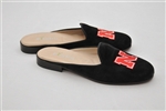 Women's UNIVERSITY OF NEBRASKA Black Suede Mule