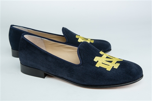 Women's Notre Dame Blue Suede Loafer