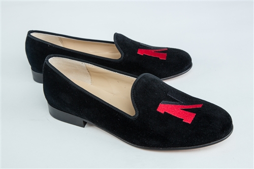 Women's Northeastern University Black Suede Loafer