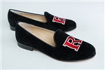 Women's Rutgers University Black Suede Loafer