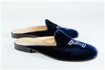 Women's YALE Blue Suede Mule