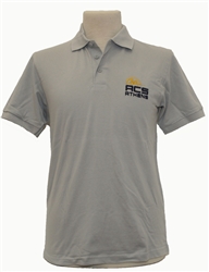 P03_Short Sleeve Polo Shirt - ACS Athens with Lancer Logo