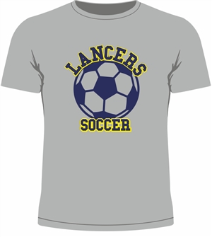 ST09_Short sleeve T-Shirt with Large Soccer Logo