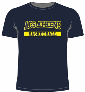 ST15_Short Sleeve T-Shirt With "ACS Athens Basketball" Logo