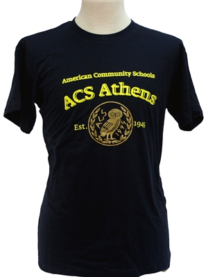 T03_Short sleeve T-Shirt with ACS Athens Logo with Big Owl