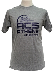 T10_Short Sleeve T-Shirt with Large ACS Athens Athletics logo with Lancer