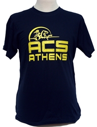 T14_Short Sleeve T-Shirt with Large ACS Athens Logo with Lancer