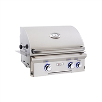 AOG 24 Built-In Grill "L" Series with Rotisserie Back Burner and High Performance Rotisserie Kit