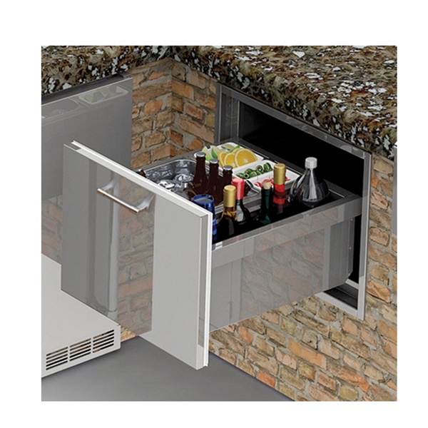 Alfresco 26" Under Counter Ice Drawer & Bev Center Insulated