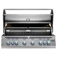 Napoleon Built-In 700 Series 44" Gas Grill with Dual Infrared Rear Burner, Rotisserie Kit & Interior Lights