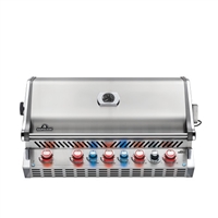 Napoleon Prestige PRO 665 Built-In Gas Grill with Infrared Rear Burner in Stainless Steel