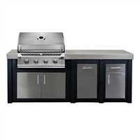 BBQ Authority Exclusive 92" Outdoor Kitchen Island Bundle with Napoleon 32" Built-In 500 Series