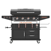 Blackstone Patio 36" Propane Gas Griddle w/ Cabinets & Air Fryer