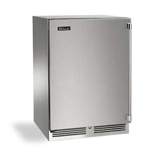 Perlick 24" Outdoor Signature Series Dual Zone Refrig/Wine Reserve - Solid Door