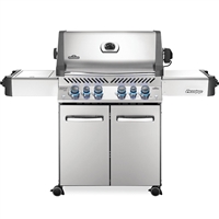 Napoleon Prestige 500 Gas Grill with Infrared Side and Rear Burners in Stainless Steel