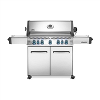 Napoleon Prestige 665 Stand Alone Gas Grill with Infrared Side and Rear Burners in Stainless Steel