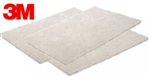 3M 7445 Scotch Brite Pads 6" x 9" White Lowest Price